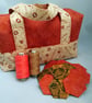 Handled zipped Box Shape Project Bag, Make Up Bag, Multi Use - Image 2