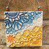 Sea themed ceramic plaque