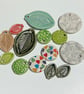 Set of random jewellery ceramic beads