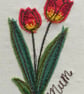 Embroidered Tulips Mother's Day Card - Image 4