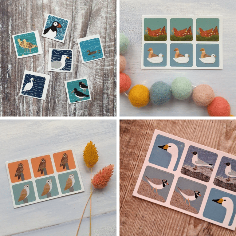 British Birds Set 2 Envelope Stickers - 24 mini stickers