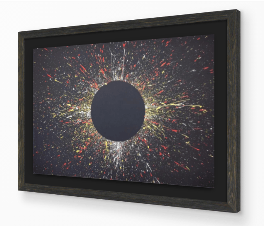 STAR COLOUR 1 - modern abstract art action painting