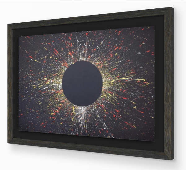 STAR COLOUR 1 - modern abstract art action painting