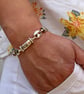 Silver Plated Link Bracelet, Chunky Boho Bracelet For Women - Image 3