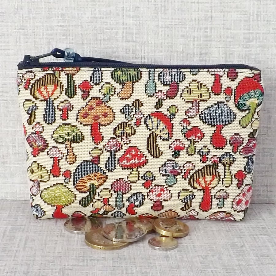 Coin purse, large purse, mushrooms, SALE