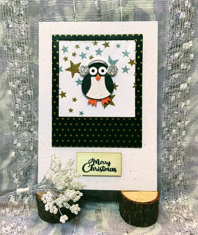 Penguin Christmas  Card.