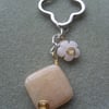 Honey Quartz Keyring