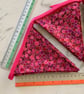 Pink and gold metallic bubbles bunting 3.2 metres excluding ties 21 flags - Image 3