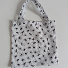 Halloween, bag, Trick or Treat bag, spiders, bag for sweets, mini tote bag