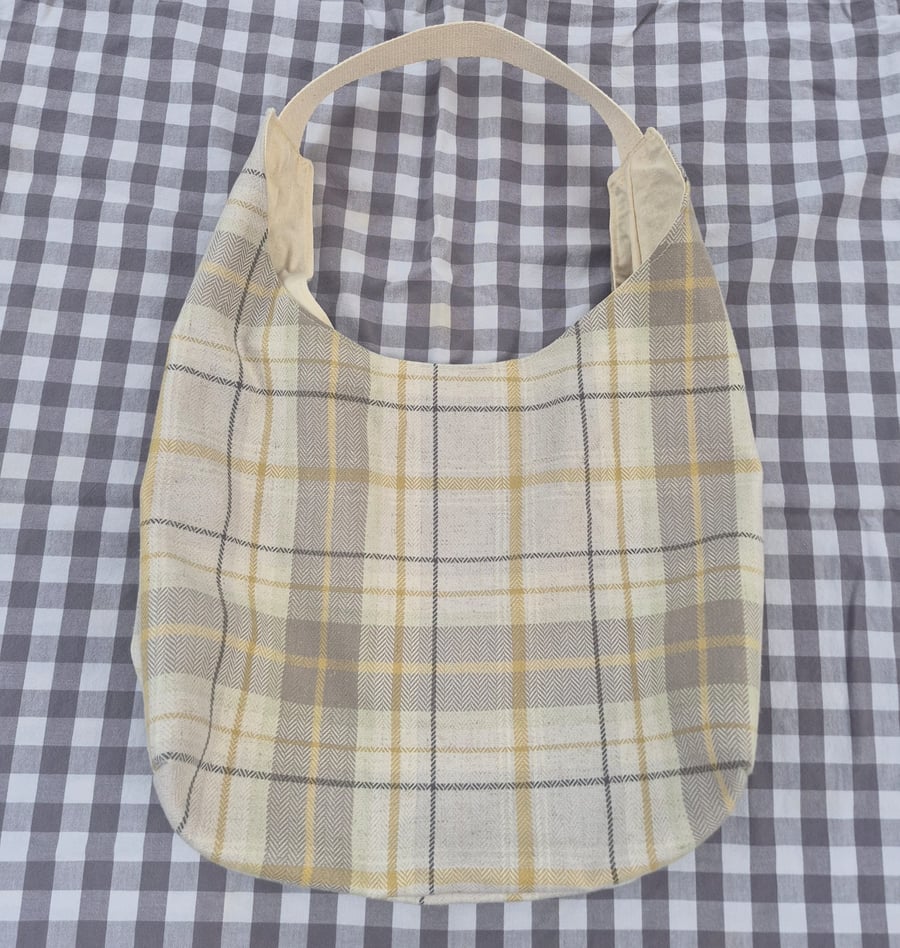 Hand made slouch tote bag