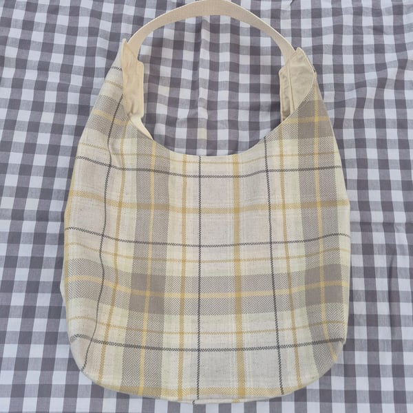 Hand made slouch tote bag