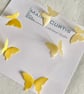 Mini Silk Satin Butterflies in Shades of Yellow - Image 1