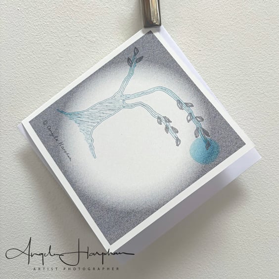 Blank Card and Envelope - Fine Art Design - Sheltering Tree Winter