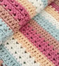 Pink Crochet Baby Blanket - Handmade - New Baby Girl - Nursery Keepsake - Image 4