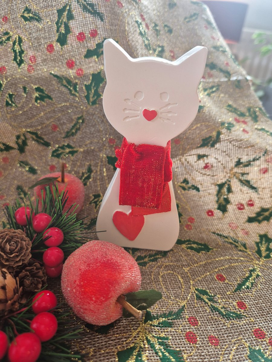 MOTHER AND CHILD CHRISTMAS CATS 