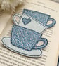 Bookmark, tea cup stack bookmark - Image 2