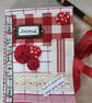 Appliquéd fabric covered journal - Image 1