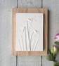 Snowdrop No.3 Plaster Cast Wall Plaque Limited Edition - Image 1