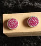 Hand Crafted Ear Studs - Modern Rustic Chic - Image 3