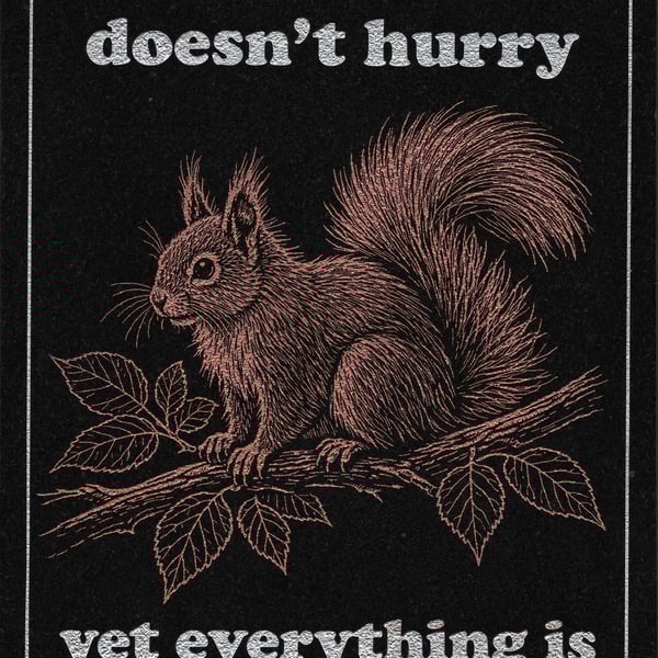 Nature Doesn't Hurry … Nature Wisdom (Squirrel)