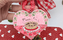 Christmas Mini wooden hearts 