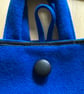Blue woollen stylish modern handbag. - Image 5