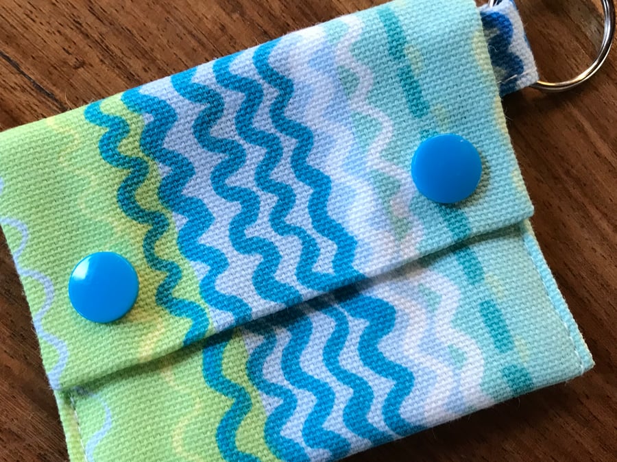 Diddy fabric key ring coin purse