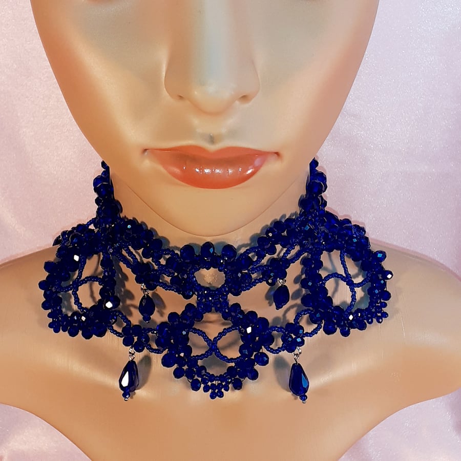Necklace - Gothic - Royal Blue