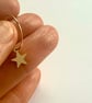14K Gold Fill Star Charm Hoop Earrings  - Image 2