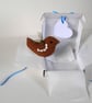 'A little bird told me' wool felt and crochet bird letterbox gift - Image 5