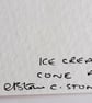 Original ACEO miniature watercolour painting Ice Cream Cone with Flake - Image 4