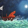 Searching for fallen stars is an A4 giclee Print by Jo Roper Art  