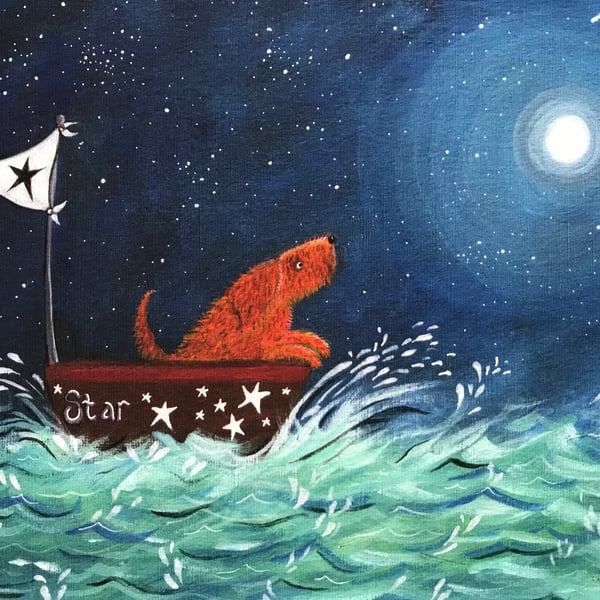 Searching for fallen stars is an A4 giclee Print by Jo Roper Art  