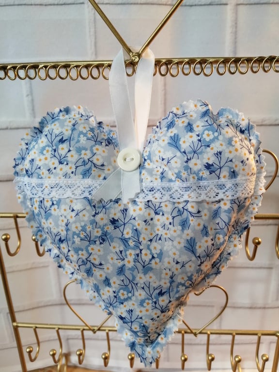 Lavender Scented Hanging Heart in Liberty of London Tana Lawn fabric