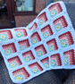 Crochet Daisy Baby Blanket – Peach Granny Squares - Ready to Ship  - Image 8
