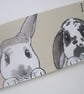 Pet Portrait Shed Hutch Sign Large Side Holes 1 or 2 Animals Cat Dog Rabbit etc. - Image 5