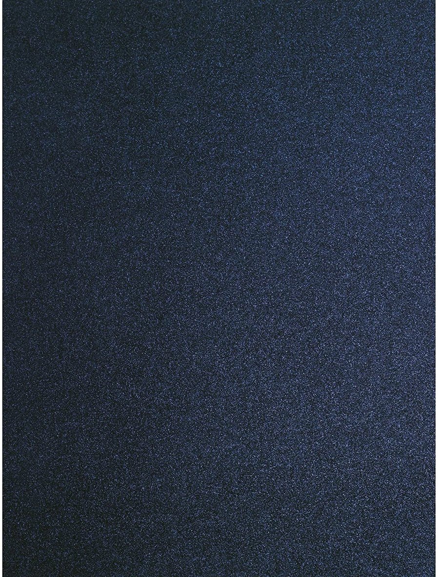 Navy Kings Blue Pearlescent Shimmer Majestic Double Sided A4 Decorative Card 290
