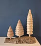 Decorative rustic Christmas tree ornament