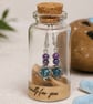 Pretty Blue Earrings in a Bottle-Sterling silver Hooks