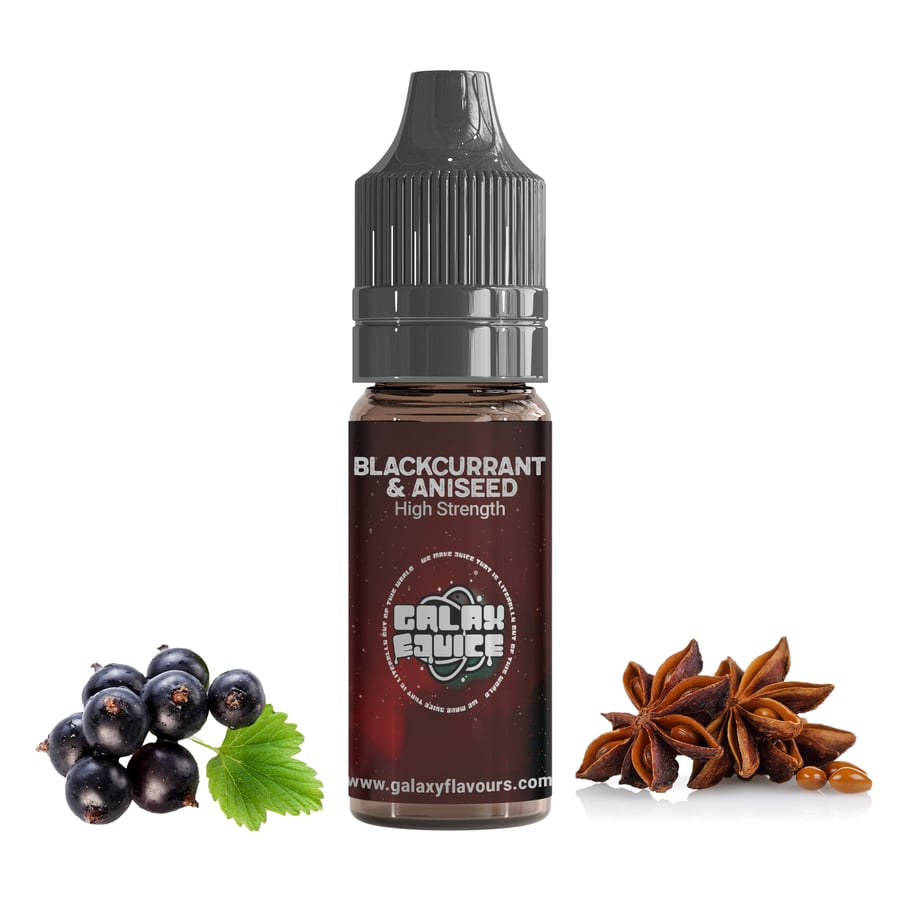 Blackcurrant & Aniseed High Strength Professional Flavouring. Over 250 Flavours.