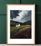 Scottish Bothy Art Print - Highland Countryside Landscape - Scotland Gift - Image 1