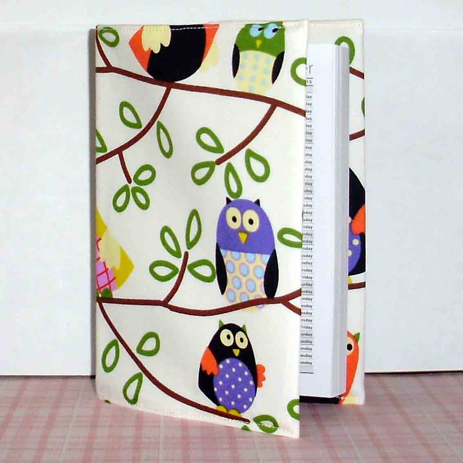Diary 2015 fabric covered Owls A6