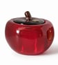 Small Resin Apple Shaped Trinket Pot – Red