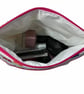 Cosmetics bag with cat print and 2 pockets, makeup pouch, water resistant case,  - Image 6