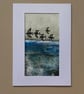 Hand painted turnstones greetings card - Image 2