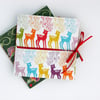Christmas Notebooks - Deers and Flowers - Ideal Christmas Gift 
