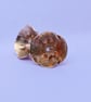 Gold Welsh Poppy Earrings: 9ct Gold with Sterling Silver - Image 3