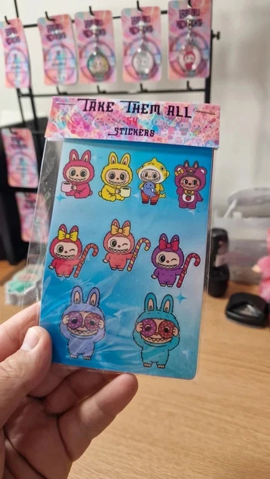 Monster Sticker Sheet - 52 Stickers (5 Sheets)