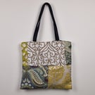 Handmade patchwork shoulder tote bag