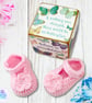 Crochet baby set, layette. Pink baby coat, cardigan, hat and shoes 0-3 mths. - Image 10